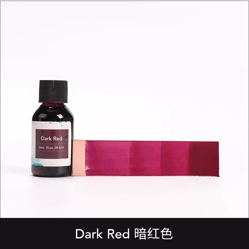30 мл 28 цветов кожа алкоголь краситель пигмент прохладный цвет серии для кожи DIY - Цвет: DARK RED