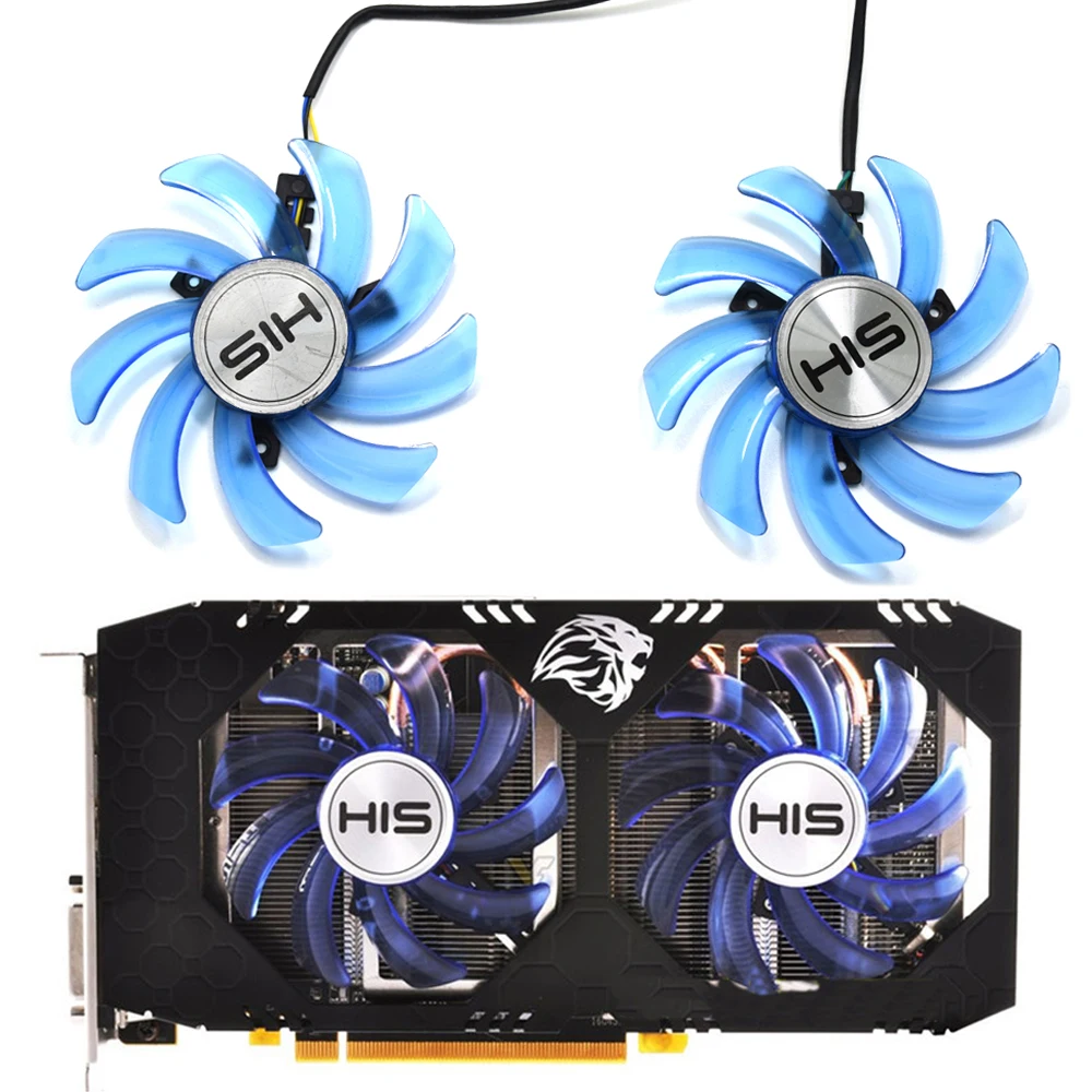 Охлаждающий вентилятор для RX 470 IceQ X2 Turbo 85 мм 4 Гб OC RX474 RX570 RX574