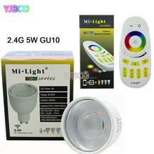 2,4 ГГц FUT018 серия 5 Вт Miboxer GU10 умный Диммируемый 220 в 86-265 в RGBCW RGBWW светодиодный светильник FUT096 дистанционное управление