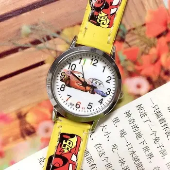 

Cartoon auto Story Leatherwear Kids Watch Student Boys Girl Anime Quartz Watch Wholesale Children Sports Watch Kids Gift