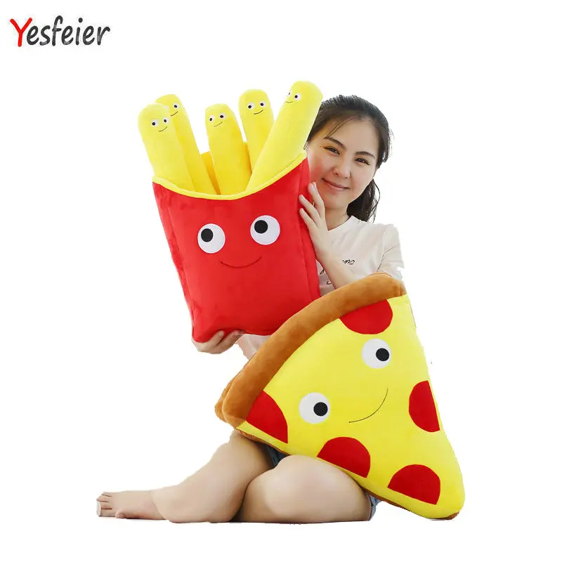 50cm Drop new style Cute artificial chips plush toys cartoon Pizza