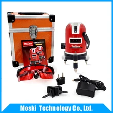 Mtian, 5 lines 6 points laser level Outdoor model Tilt Function 360 Rotary Self Lleveling cross laser beam line leveling
