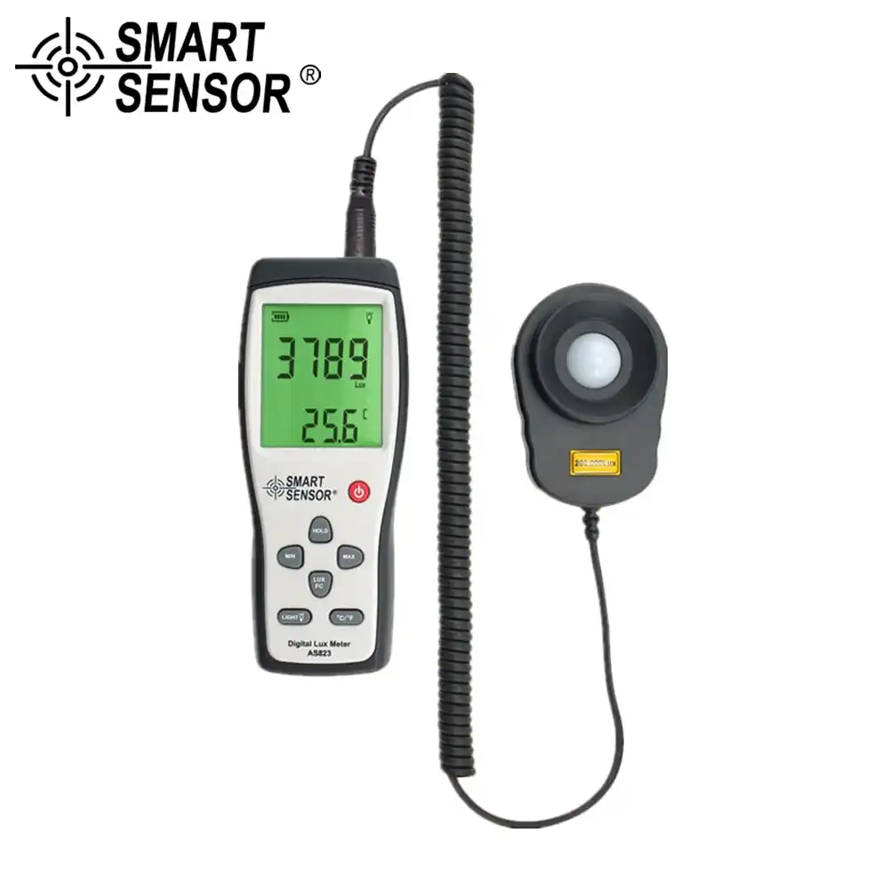Illuminometer,Digital 100,000 Photometer Luxmeter Light Meter Luminometer 3 Range AR813A
