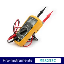 MS8233C Manual Range Mini Palm Size font b Digital b font With Backlight TemperatureMultimeter Students Teaching