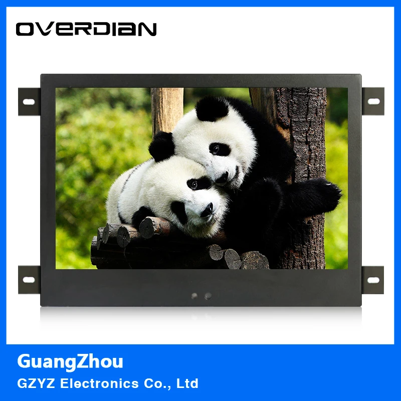 

12/12.1Inch VGA/HDMI/BNC/AV Interface Metal Shell Hanger Installation Industrial Monitor TFT Type 16:10 Non-touch Screen