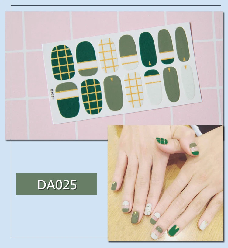 14 шт./компл. 31 Цвета ногтей Стикеры s DIY Nail Art Наклейки плотная Стикеры s самостоятельно аппарат для крепления на гвоздях и Стикеры Обертывания украшения для Красота