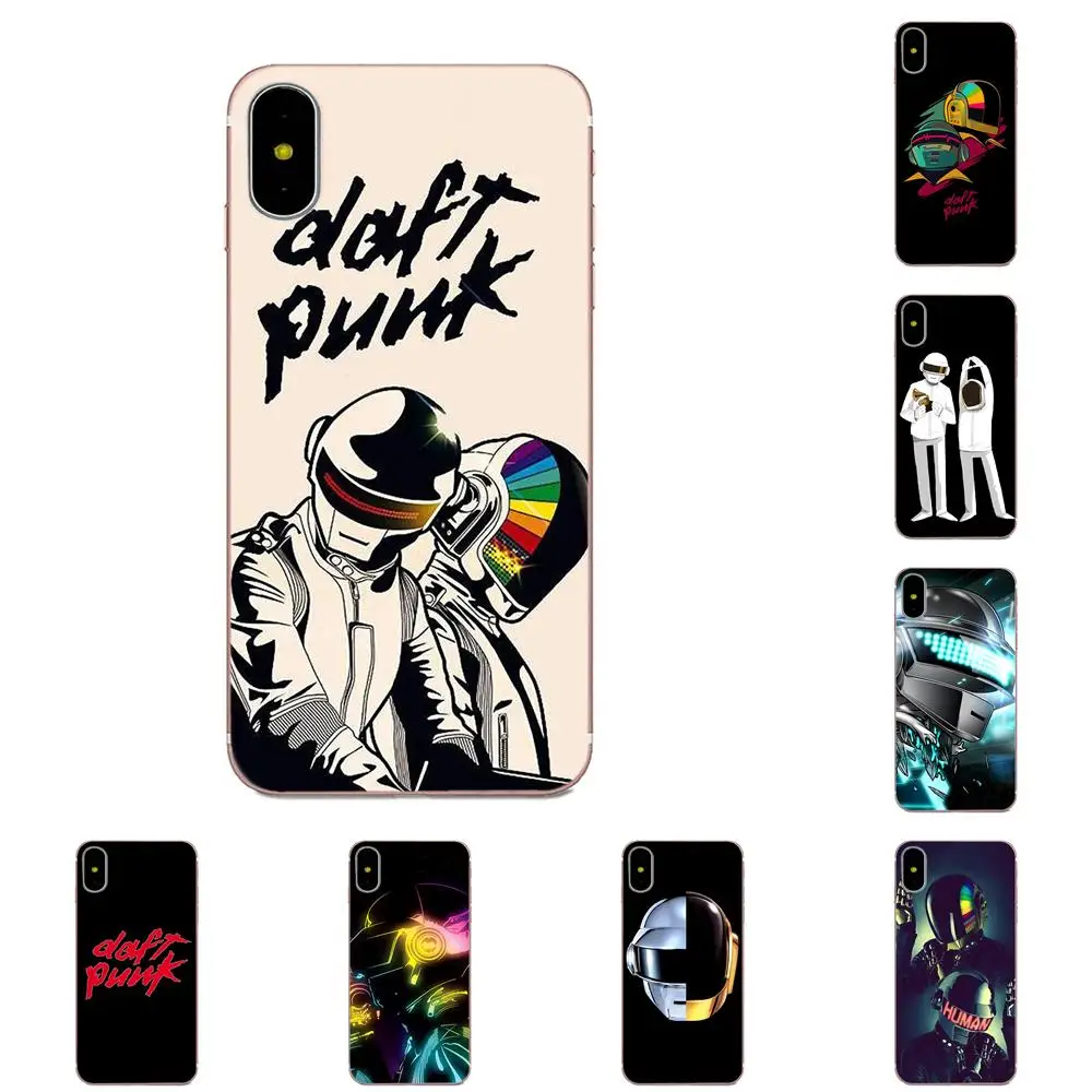 Для Samsung Galaxy Note 5 8 9 S3 S4 S5 S6 S7 S8 S9 S10 mini Edge Plus Lite мягкий чехол крутой ремешок шлем Daft Punk