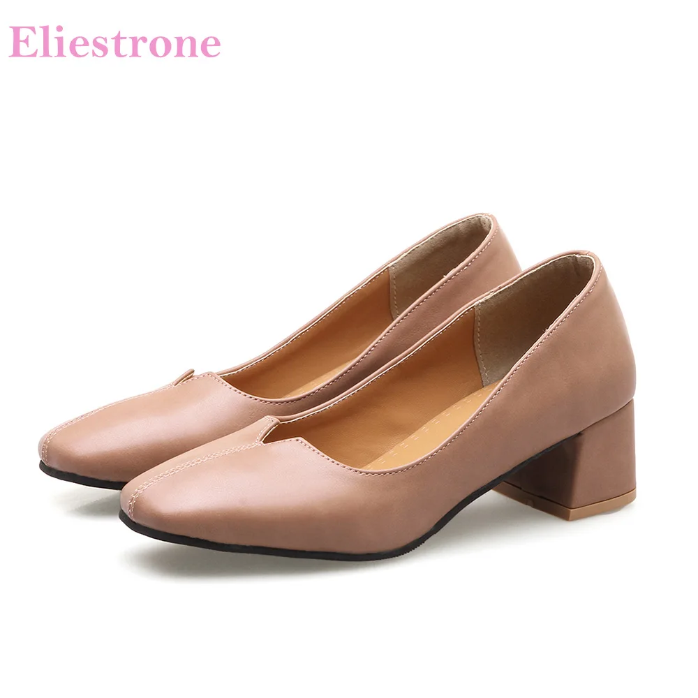 beige pumps low heel