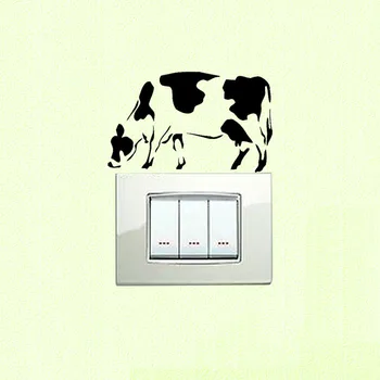 

Cow Farm Animal Switch Sticker Black Vinyl Wall Decor Home Decor 3SS0113