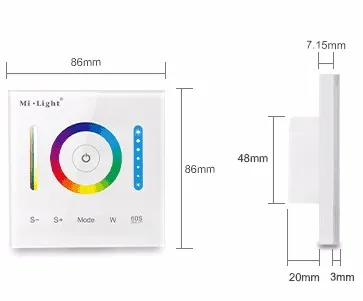 Milight P3 RGB/RGBW/RGB+ CCT смарт-панель контроллер DC12V-24V для светодиодной ленты свет лампы или лампы