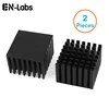 En-Labs 2pcs Anodized Black Aluminum Heatsink 28x28x20mm Electronic Cooler Radiator Heat sink for Northbridge Southbridge Chip ► Photo 1/2