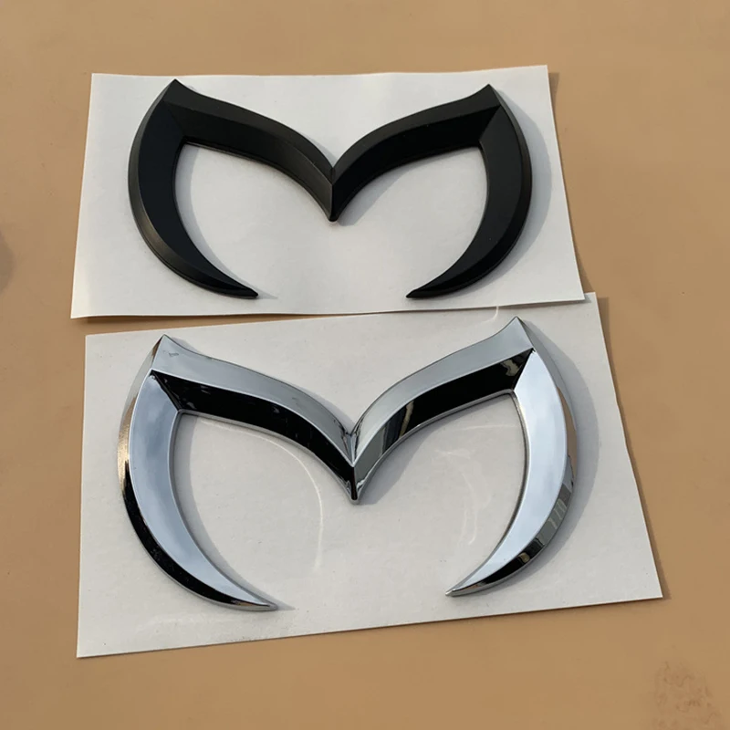 

M Bat Emblem for Mazda M3 M6 Atenza Car Styling Refitting Middle Trunk Badge Batman Logo Quality ABS Sticker Chrome Matte Black