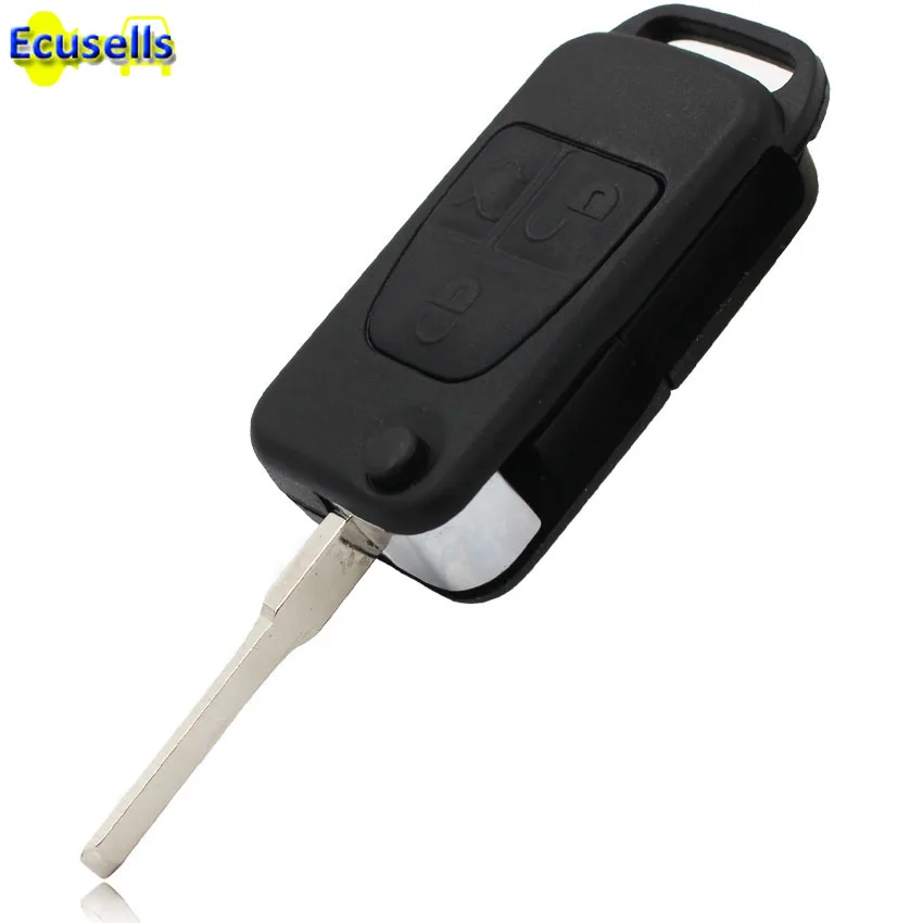 

Flip Remote Key Shell fit for MERCEDES -BENZ 3 Button Switchblade Fob ML S C