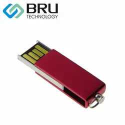 BRU 64 GB USB флешка мини металлическая подвеска реального Ёмкость USB2.0 Stick логотип слово лазер выгравировать дизайн с принтом