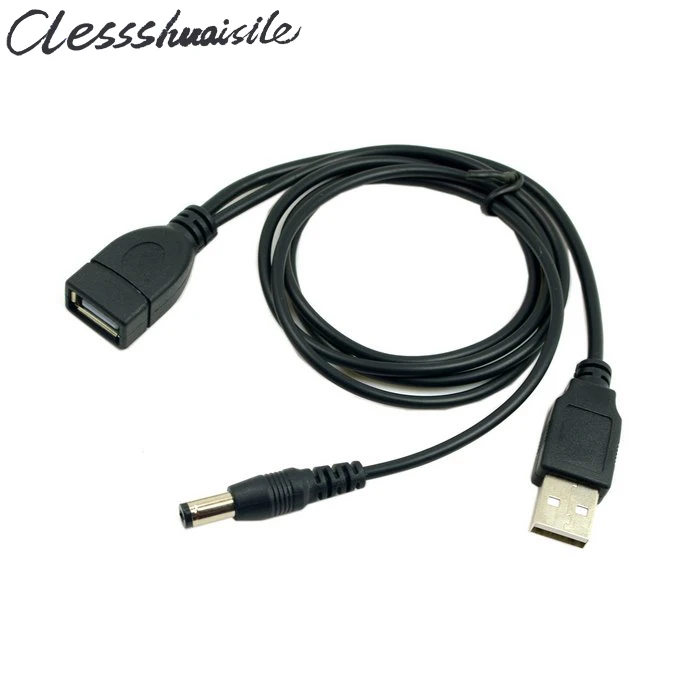 

USB 2.0 A Type Male to Female Extension Data Cable With Extra DC 5.5*2.1mm Power Plug