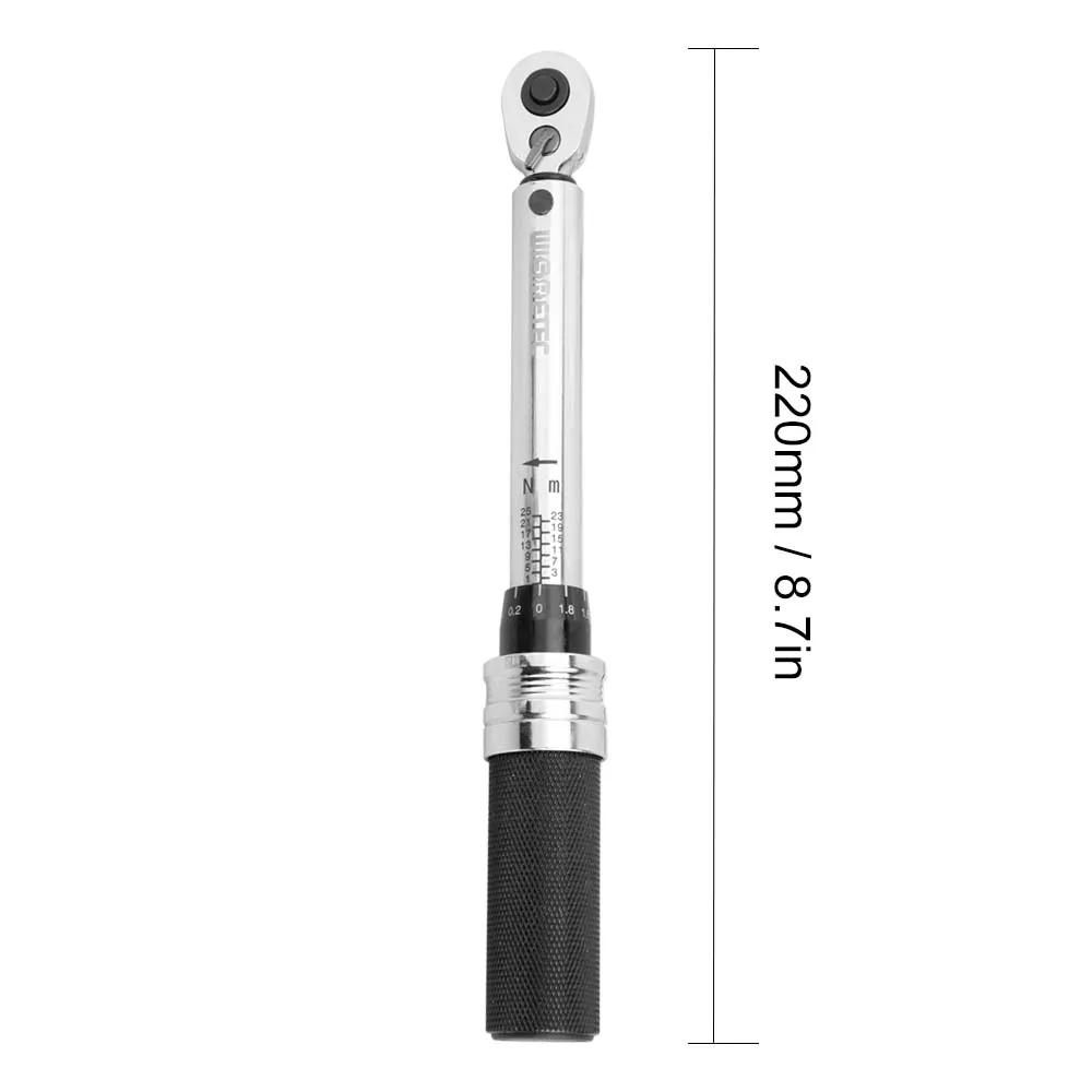 1-25Nm Mini Adjustable Bike Torque Wrench Set Bicycle Fixing Tools Kit Ratchet Mechanical Torque Spanner Manual Wrenches