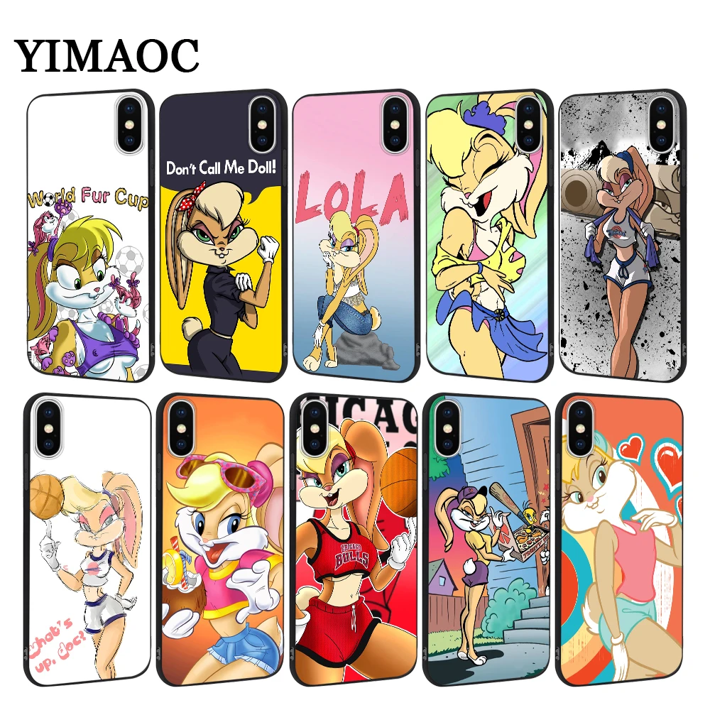 YIMAOC lola bunny мягкий чехол для iPhone XS Max XR X 7 8 6 6S Plus 5 5S SE |