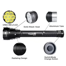 

LED flashlight Super Bright flashlight 8000LM for hunting 5 Mode LED Flashlight Torch Light Trustfire J18 hunting flashlight