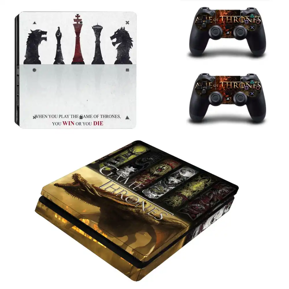 Зимняя наклейка для игры престолов PS4 Slim Skin Виниловая консоли Playstation 4 и