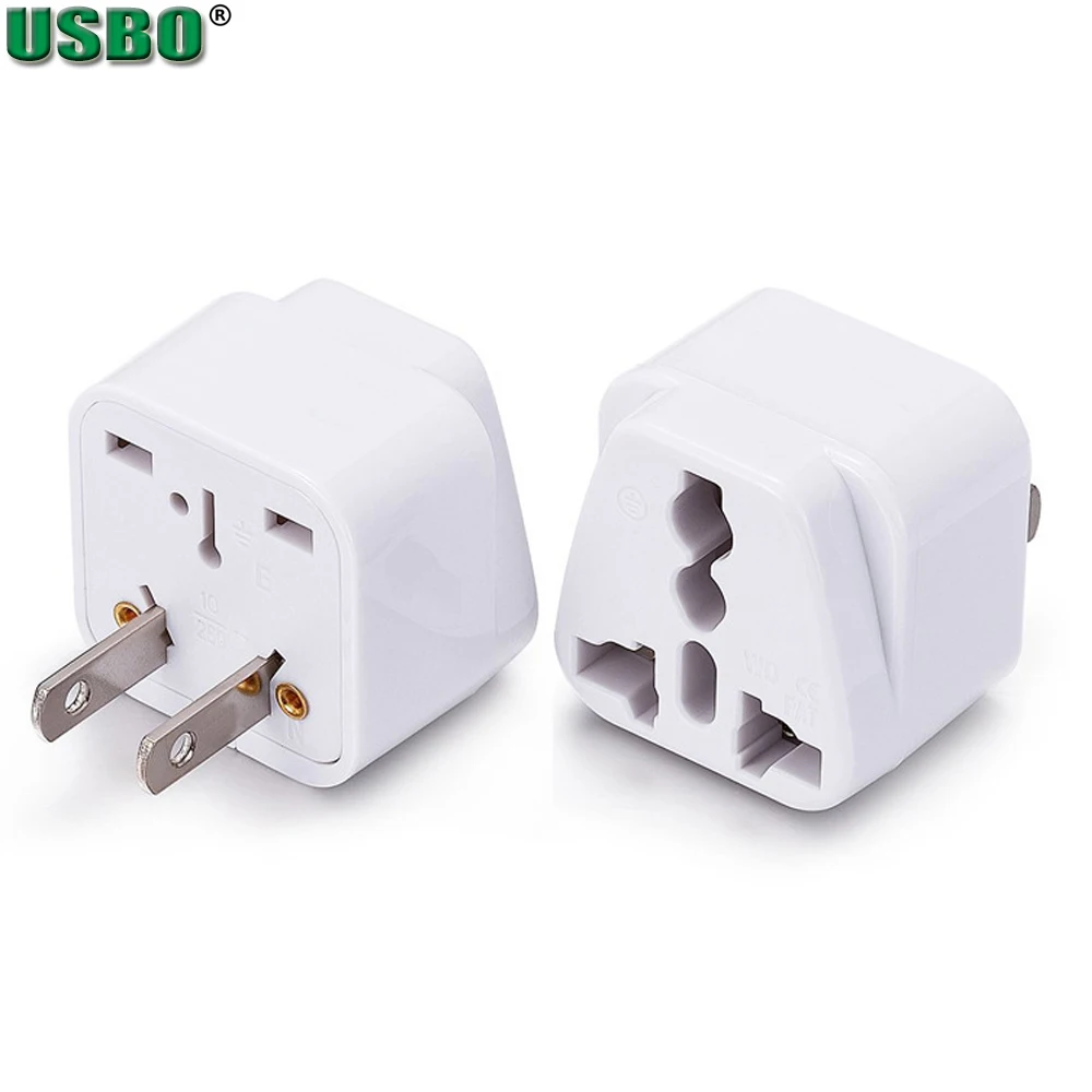 

White black universal United States Canada Taiwan Philippines Thailand power connector uk au to japan us travel adapter plug