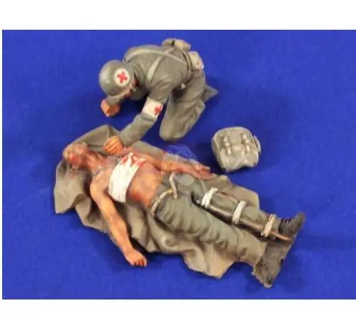 Новинка несобранный солдат 1/35 раненный США на брезенте набор из смолы игрушки