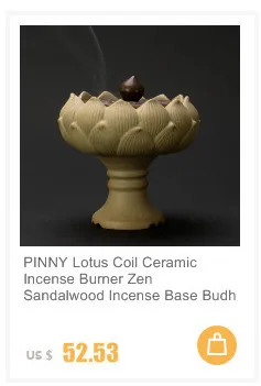 PINNY Lotus Coil керамическая курильница для благовония дзен Благовония из сандалового дерева база будха Decoracion украшения дома аксессуары конусная кадильница
