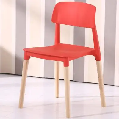 Ресторан sillas пластиковый стул с твердые деревянные ножки обсудить стул - Цвет: 3