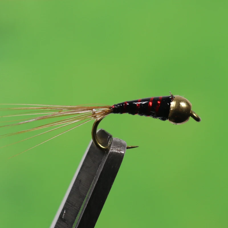 8PCS 14 Brass Bead Nymph for Fly Fishing Lure Buzzer Midge Fishing