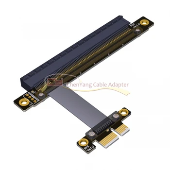 

10pcs/lot PCI-E Gen3.0 1x To 16x Riser Cable 30cm 40cm 50cm 60cm PCI-Express PCI-E X16 Extender Right Angled Elbow Design