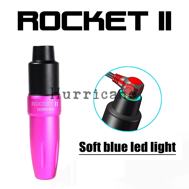 Новейший Rocket II Tottoo роторная машина светодиодный свет татуировки машина подходит с кассета с иголками для татуировок алюминиевый ручка для