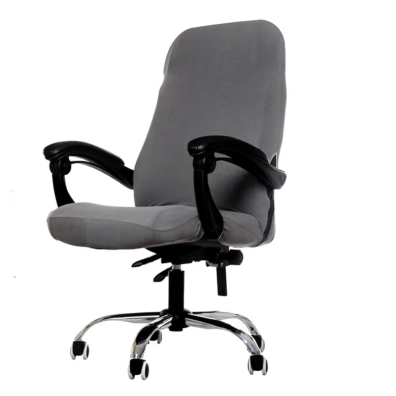 Эластичные чехлы для сидений для компьютерных стульев, Полиэстеровые эластичные тканевые Чехлы для офисных стульев, вращающиеся чехлы для стульев