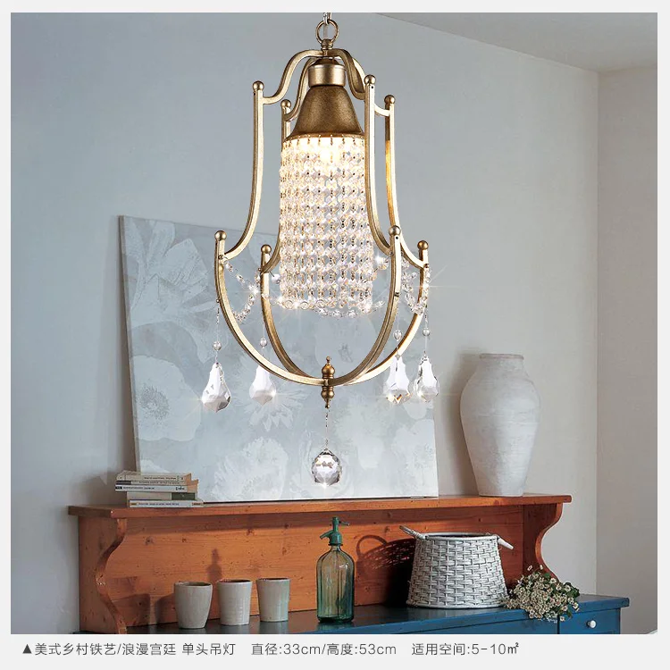 

French creative Pendant Lights personality single head restaurant lamp North and Europe style balcony vestibule lamps LU71125