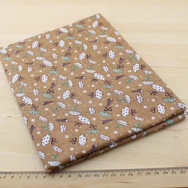 Booksew 7 Pieces/lot 50cmx50cm Vintage Brown Cotton Fabric Fat Quater Bundle Patchwork Fabric Tilda Cloth Quilting Tales