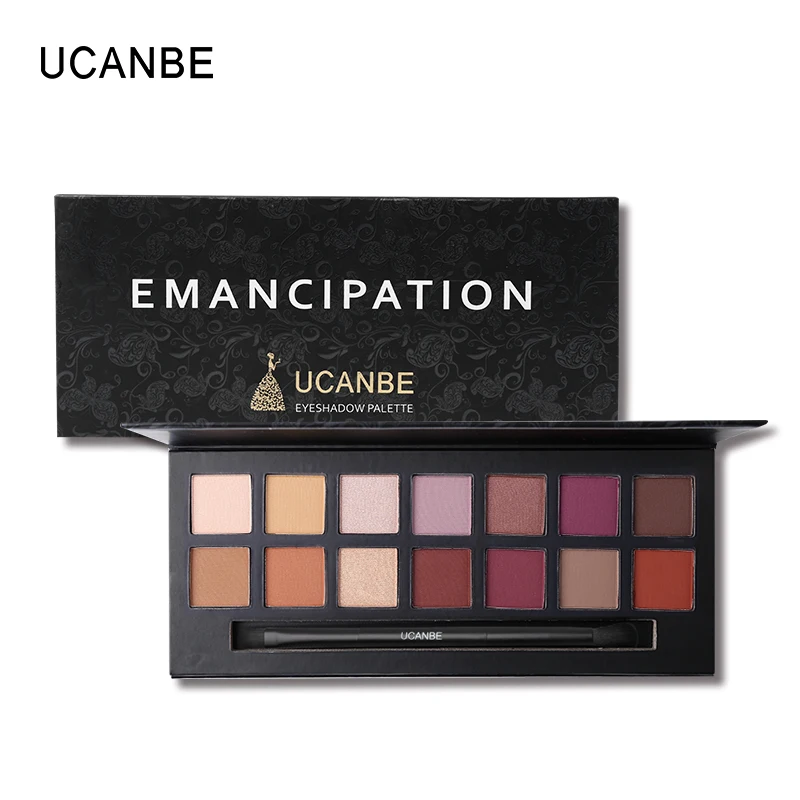 UCANBE Emancipation палитра для макияжа 14 цветов Duo матовая теней век хайлайтер блестящие