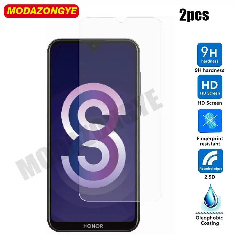 

2pcs Tempered Glass Honor 8S KSE-LX9 Screen Protector Huawei Honor 8S KSE LX9 Honor8S 8 S Tempered Glass Protective Film 5.71"