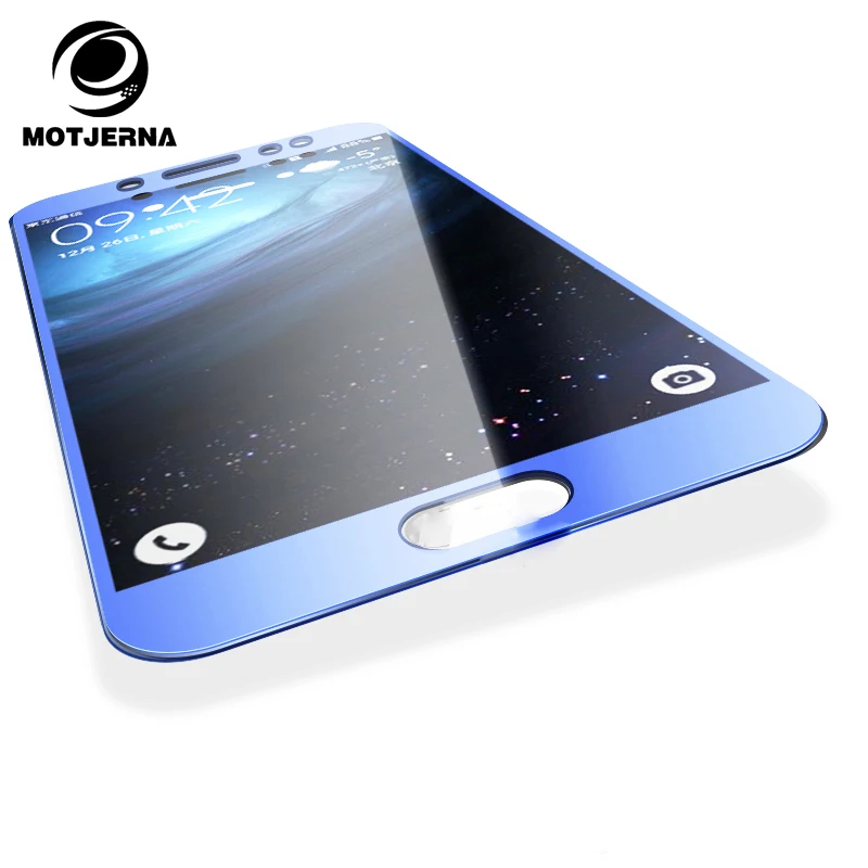 

Motjerna Full Cover Tempered Glass For Samsung Galaxy j5 J7 2017 J3 A5 A3 A7 2017 Blue Black Front Film Screen Protector
