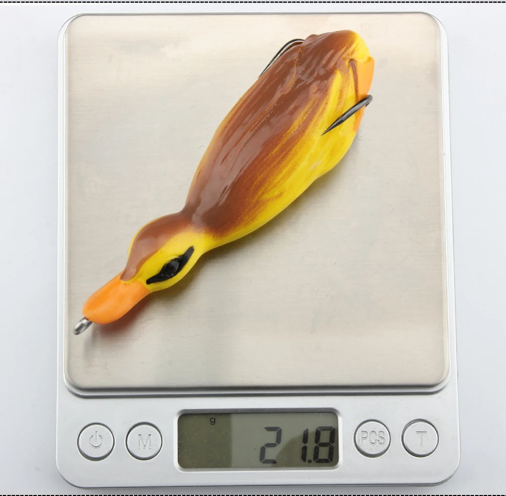 ROSEWOOD 1PCS Pesca Pike Fishing Lure Artificial Bait 21.8g 105mm 3D Duck Lure Soft Baits Fishing Wobblers Bass Lure  (4)