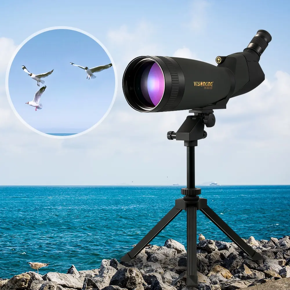 Visionking 30 90x100 Angled Spotting Telescope Scope Professional
