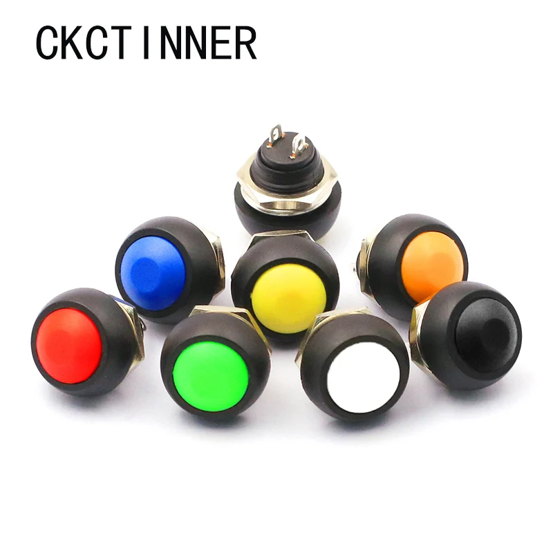 

12mm PBS-33B Waterproof Momentary ON OFF Push Button Swithch Mini Round Switch