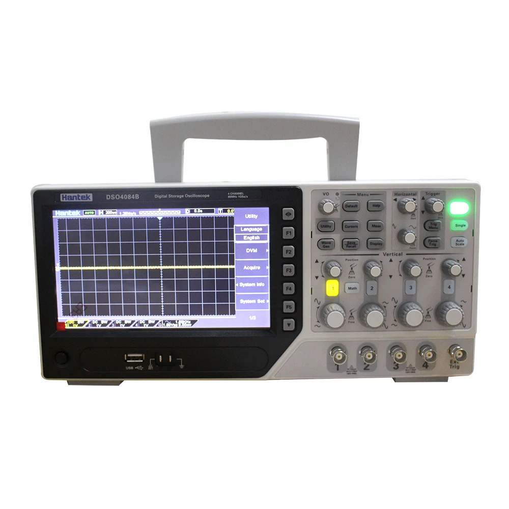

Hantek DSO4084B Digital Storage Bench Type Oscilloscope 64K 4CH 80MHz bandwidth 500uV /div 1GS/s sample rate