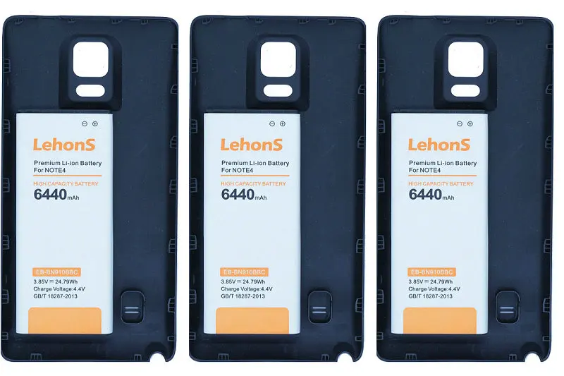 LehonS 3x6440mAh/24 79 W EB-BN910BBE запасной Расширенный аккумулятор + 3x Черный чехол для Samsung