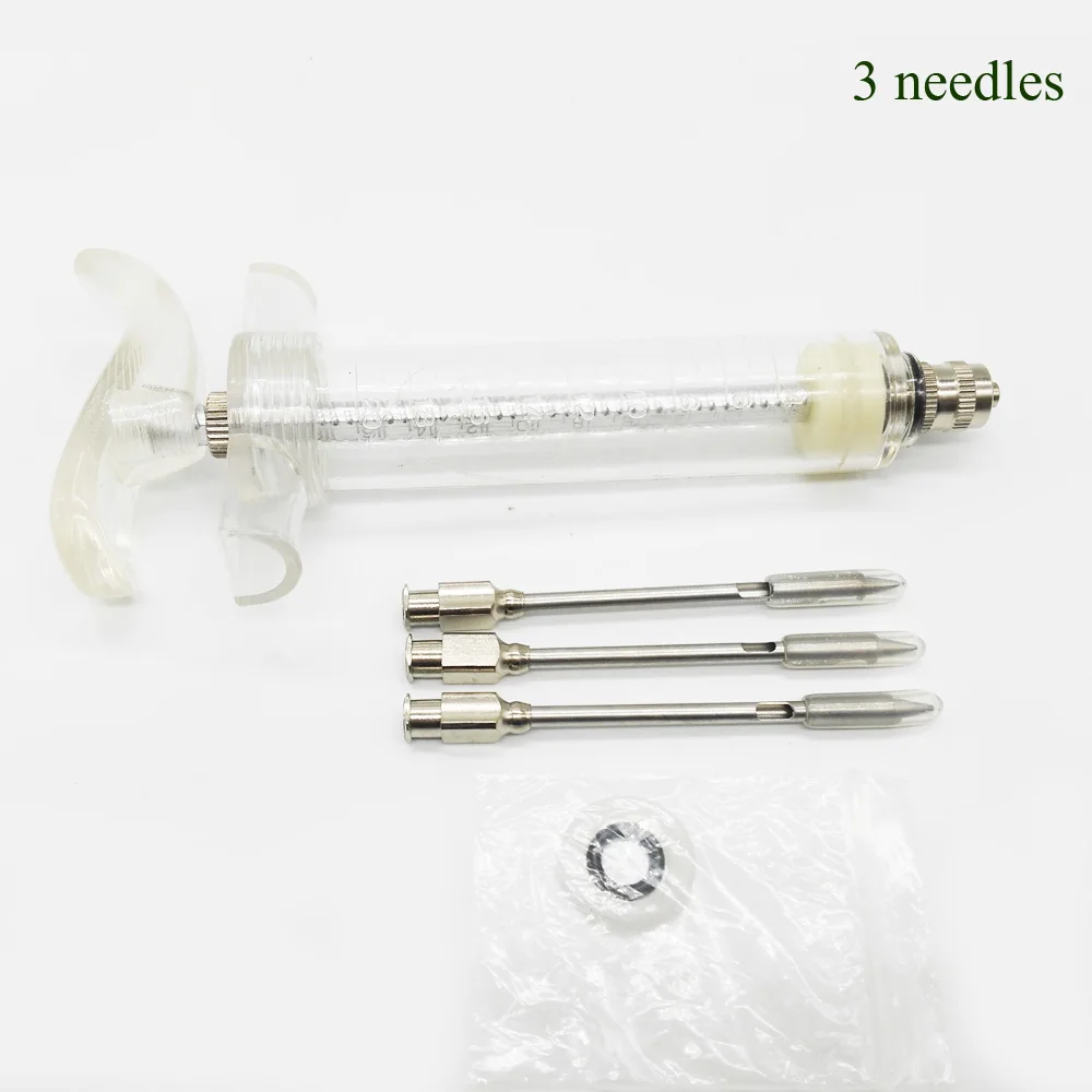 

20ml Marinade Injector Flavor Syringe Cooking Meat Poultry Turkey Chicken BBQ Tools