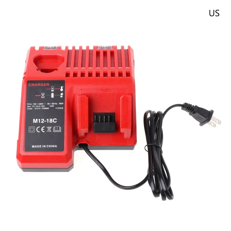 Зарядное устройство для литий ионных батарей 2018 Milwaukee 10 8 V 12V 14 4 18V M12 M18 US/EU