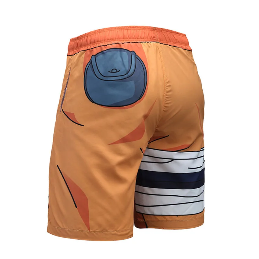3D мужские пляжные шорты с аниме принтом Драконий жемчуг Гоку Харадзюку пляжные шорты летние спортивные шорты для бега купальный костюм размера плюс S-3XL