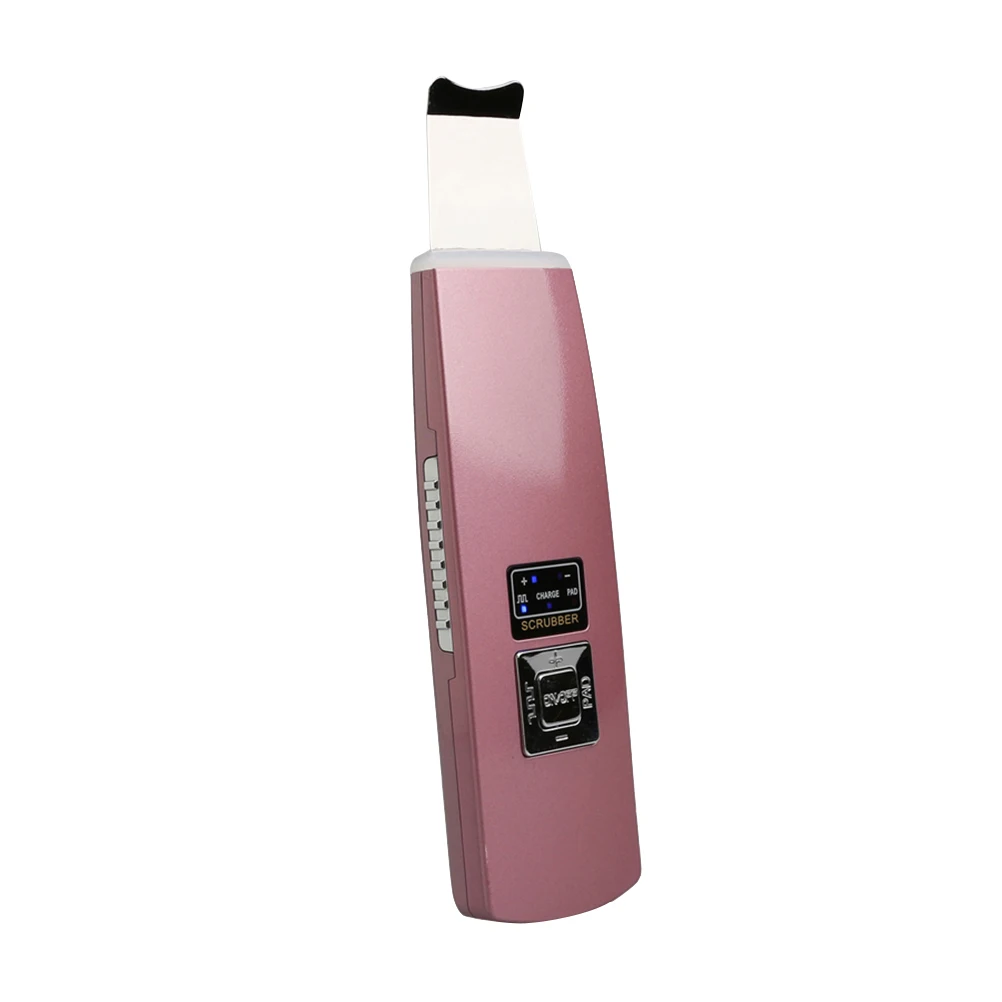 

Ultrasonic Skin Scrubber Spatula Face Cleaning Scrubber Blackhead Removal Extractor with US Adapter