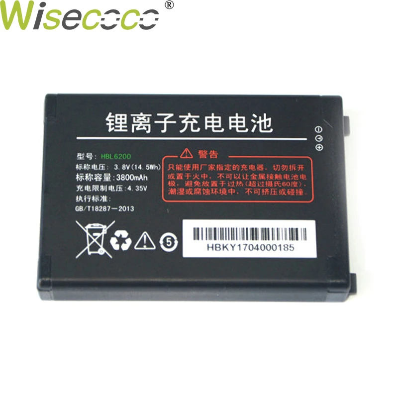 WISECOCO 3800mAh HBL6200 Аккумулятор для Urovo i6200S i6200a i6300a сканер новейшего производства