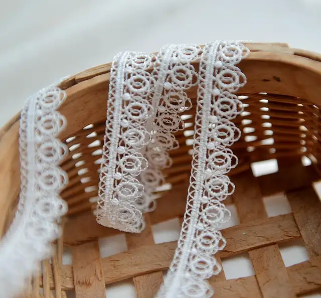 Bordo In Pizzo Africano 3 Metri - Larghezza 35cm Per Fai Da Te E Decorazione | Bianco O Nero - Foto 9