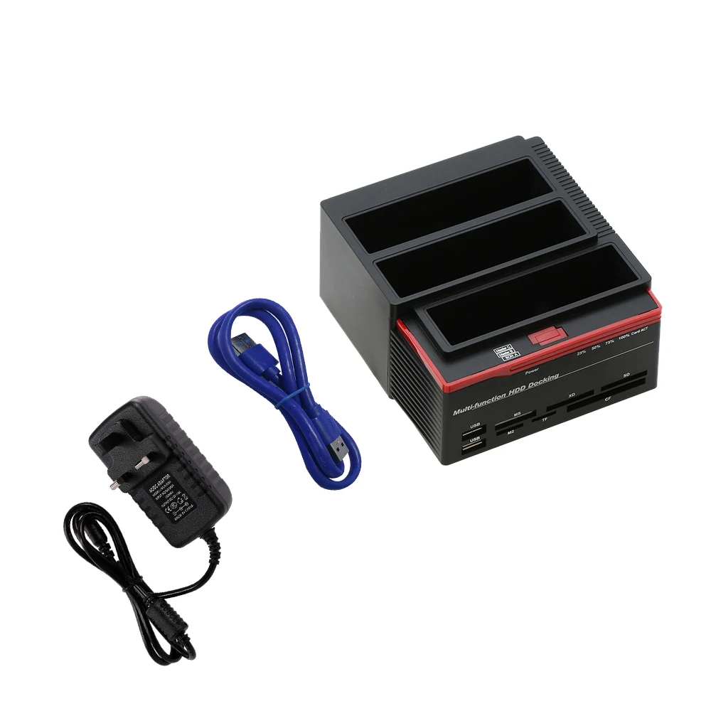 Многофункциональная док станция с USB 3 0 на 2 порта SATA s 1 порт IDE для внешнего
