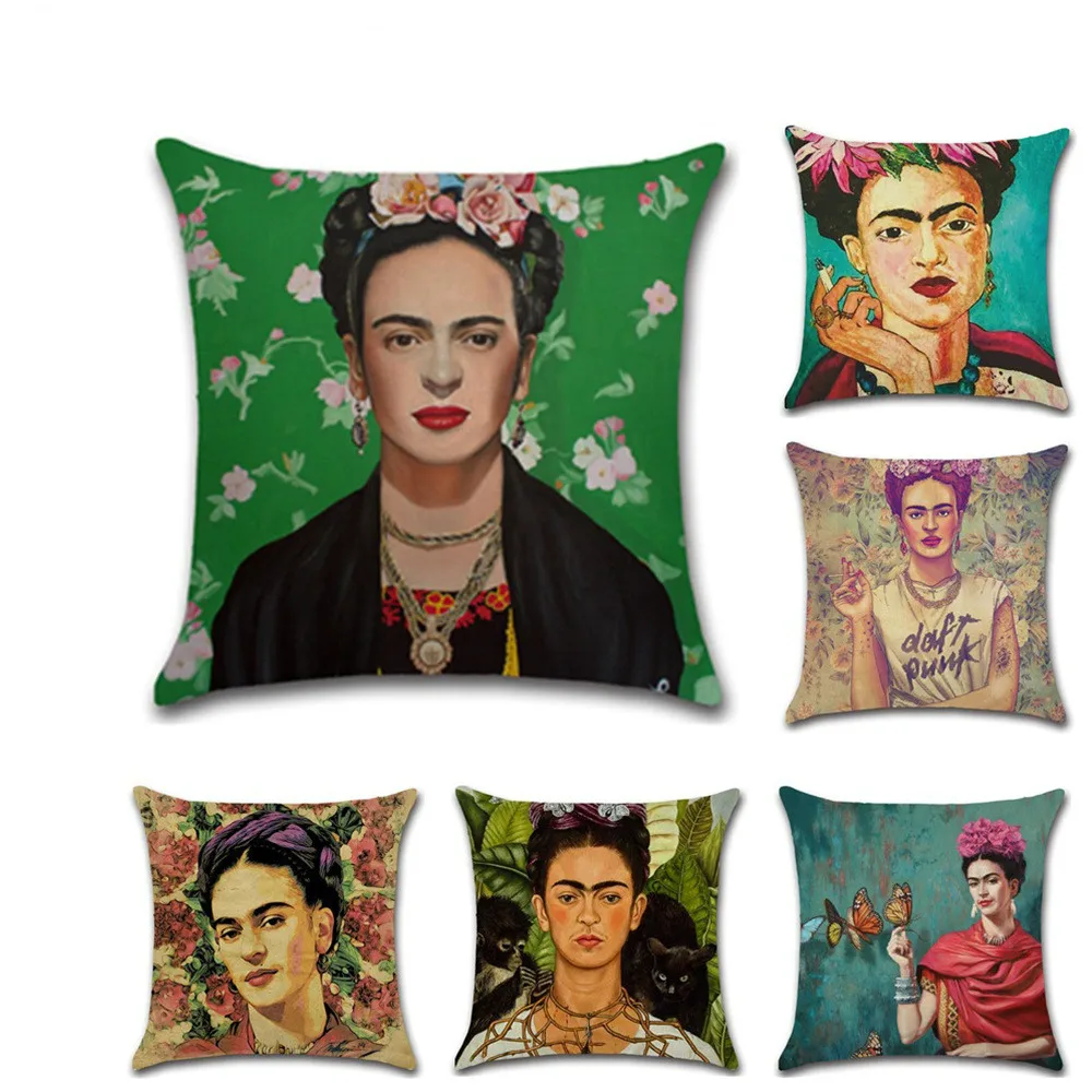 

New Woman's Self-portrait Avatar Cushion Cover Pillowcase Sofa Pillow Pillow Cover