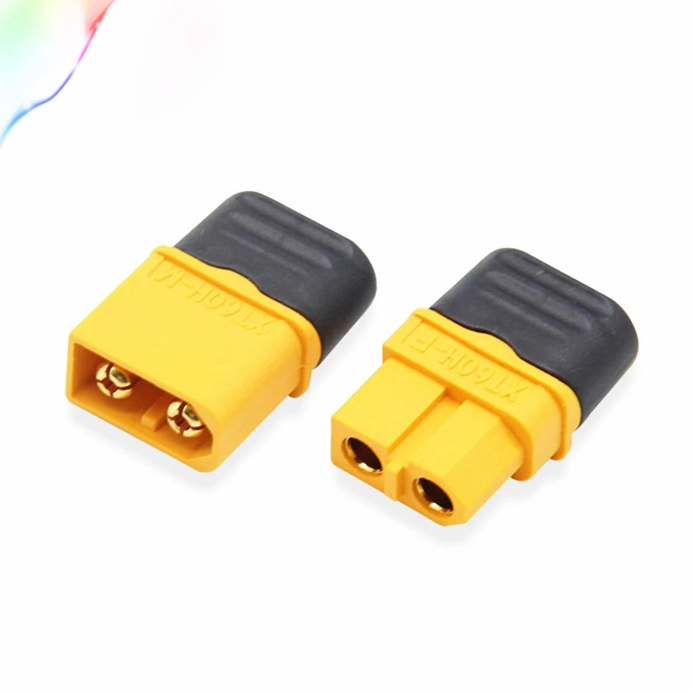

10 x Amass XT60+ Plug Connector With Sheath Housing 5 Male 5 Female (5 Pair )